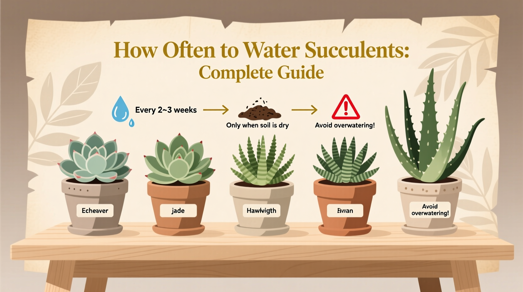 how often should i water succulent