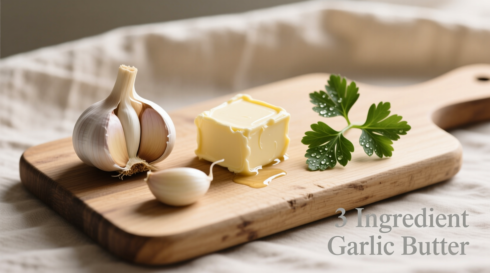 3 ingredient garlic butter