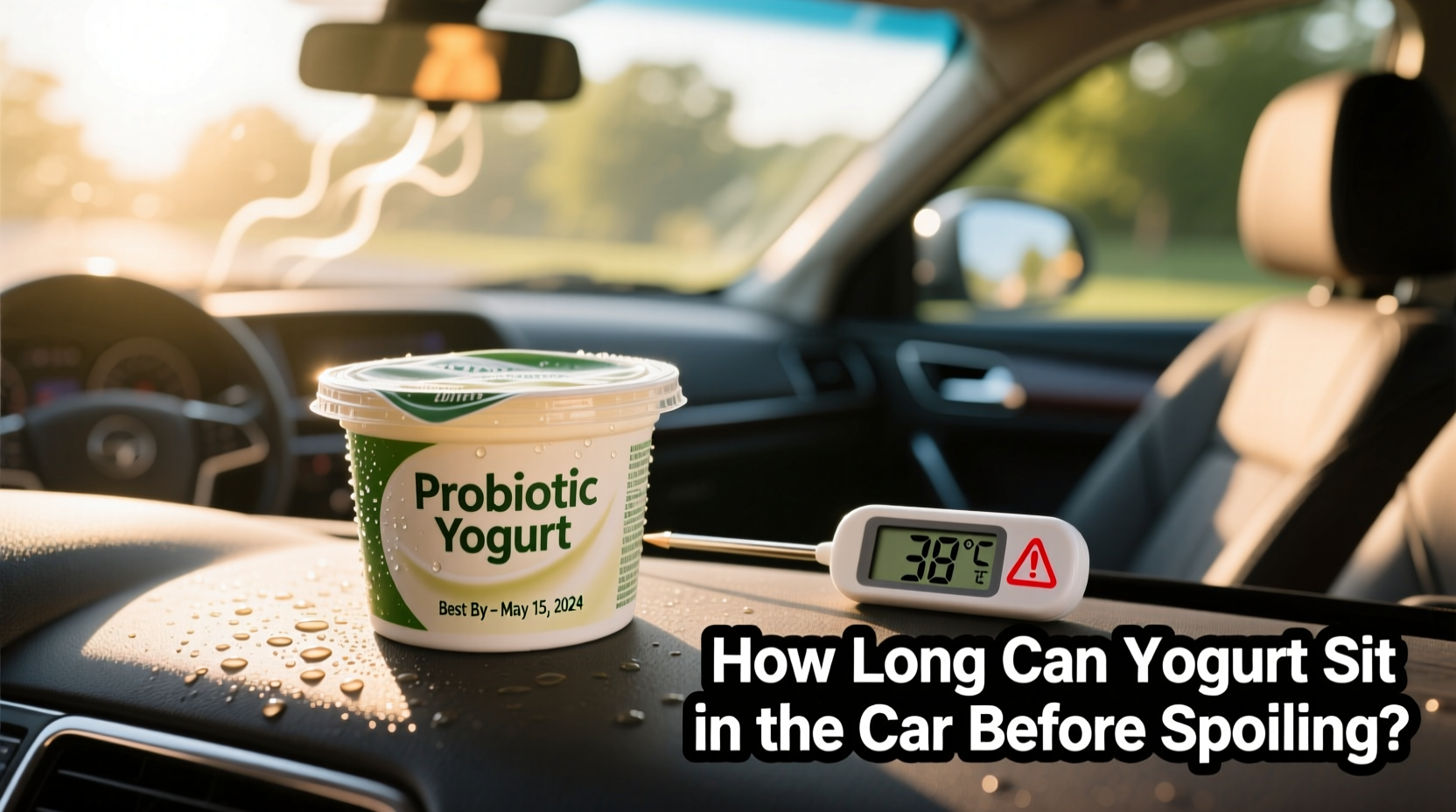 how long can yogurt sit in the car
