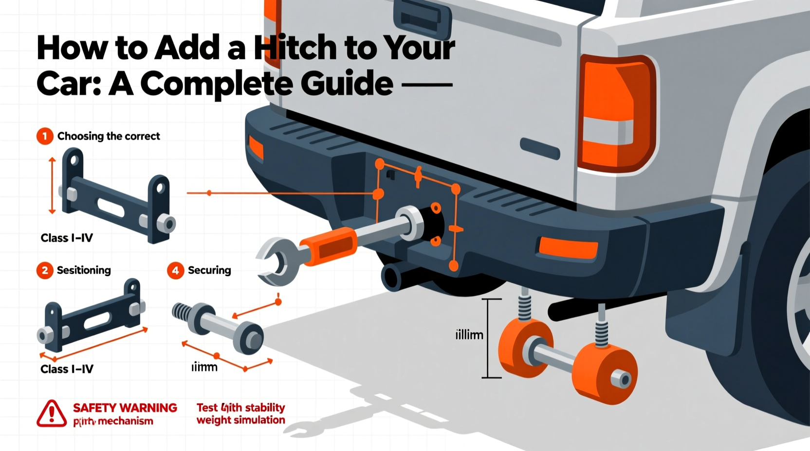 how to add hitch to car