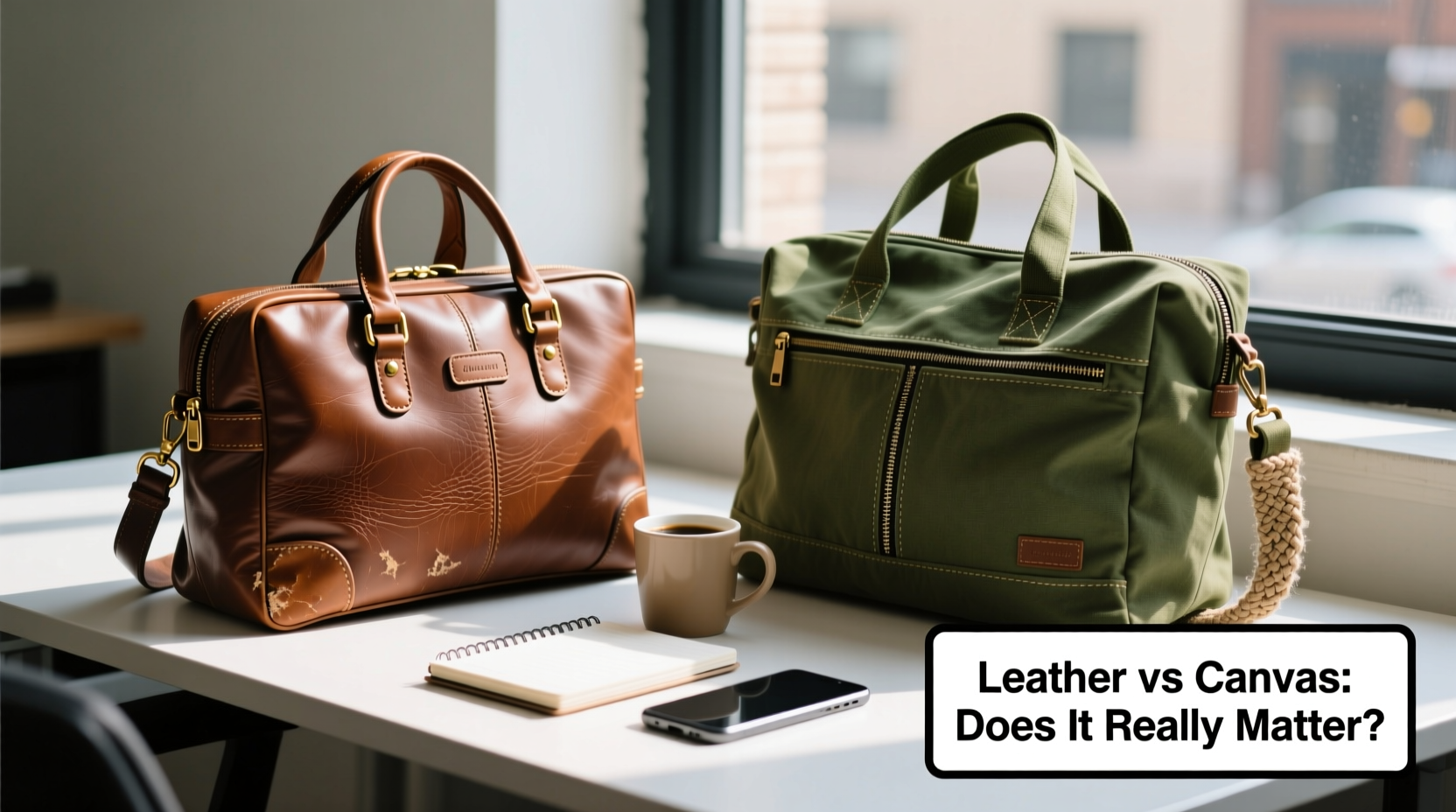 leather vs canvas commuter bags will switching actually make a difference for your daily grind