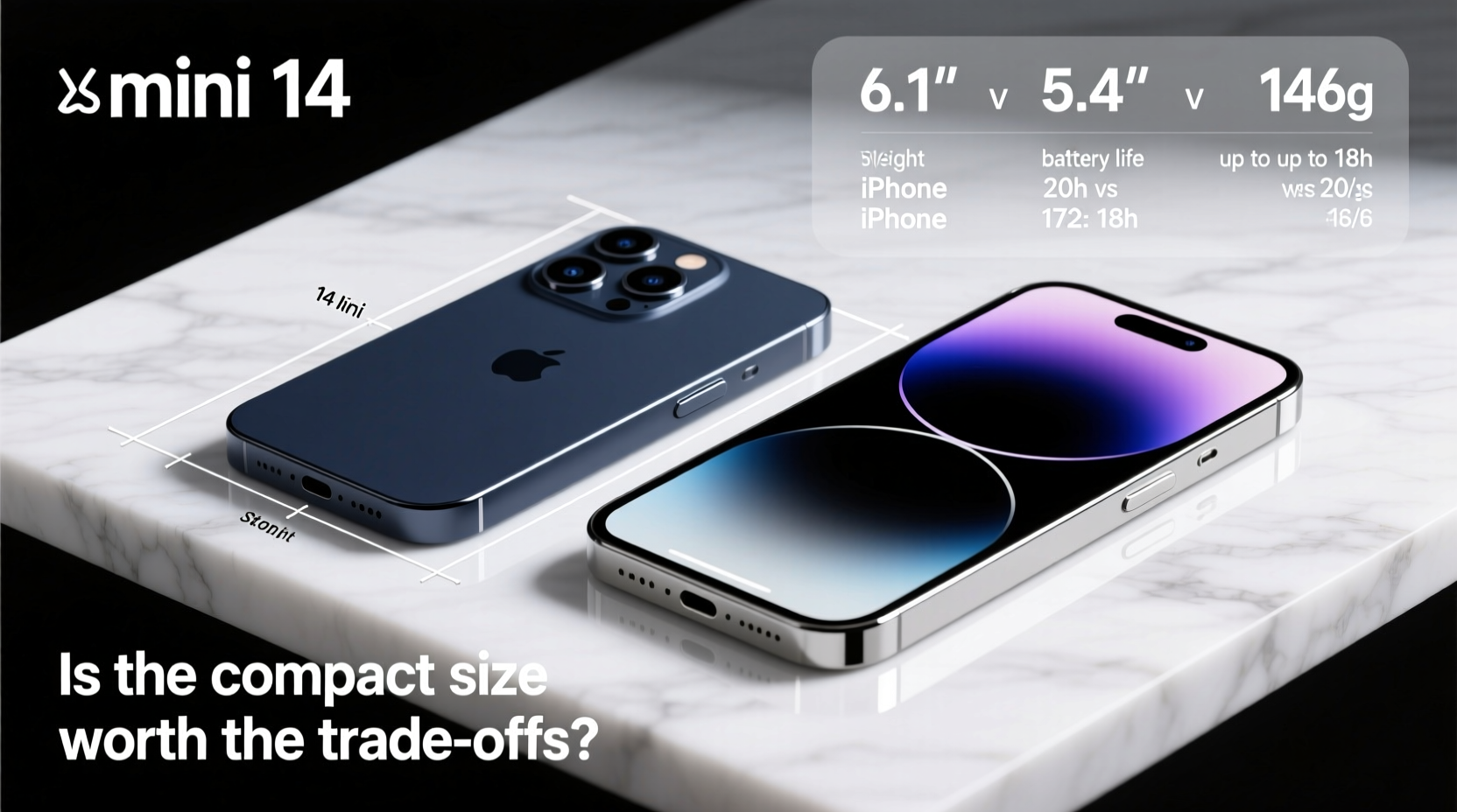 iphone 14 mini vs iphone 14 is the smaller size worth the trade offs