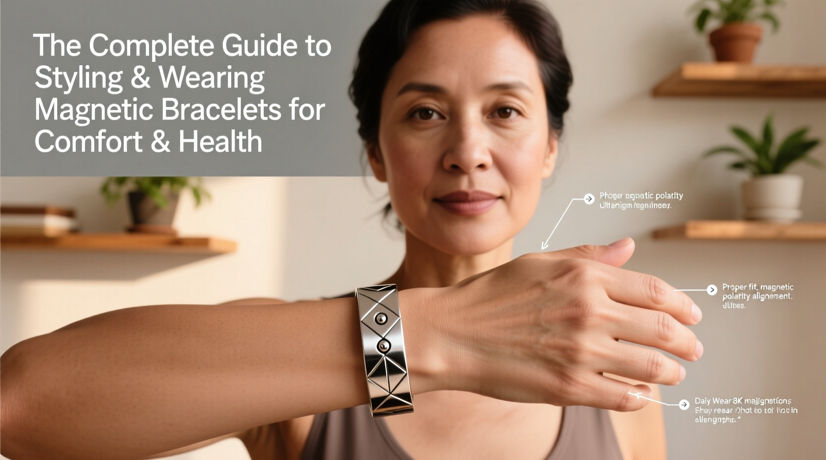 the complete guide to styling and wearing an open set magnetic bracelet for comfort and health