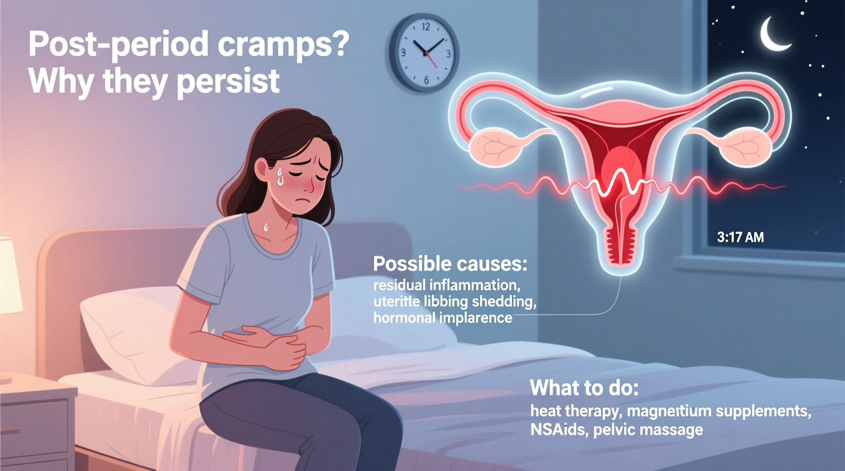 post period cramps why youre still getting them what to do