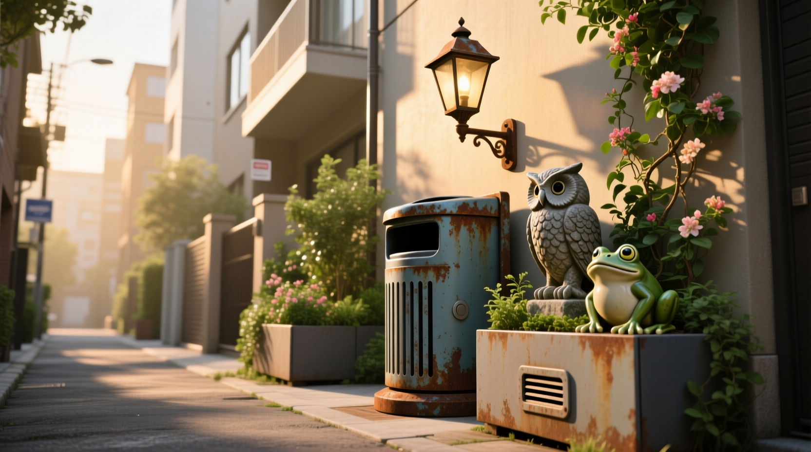 ways to hide garbage cans