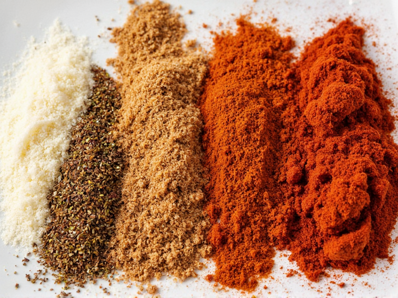 Chicken shawarma spice blend showing harissa, smoked paprika, and cumin