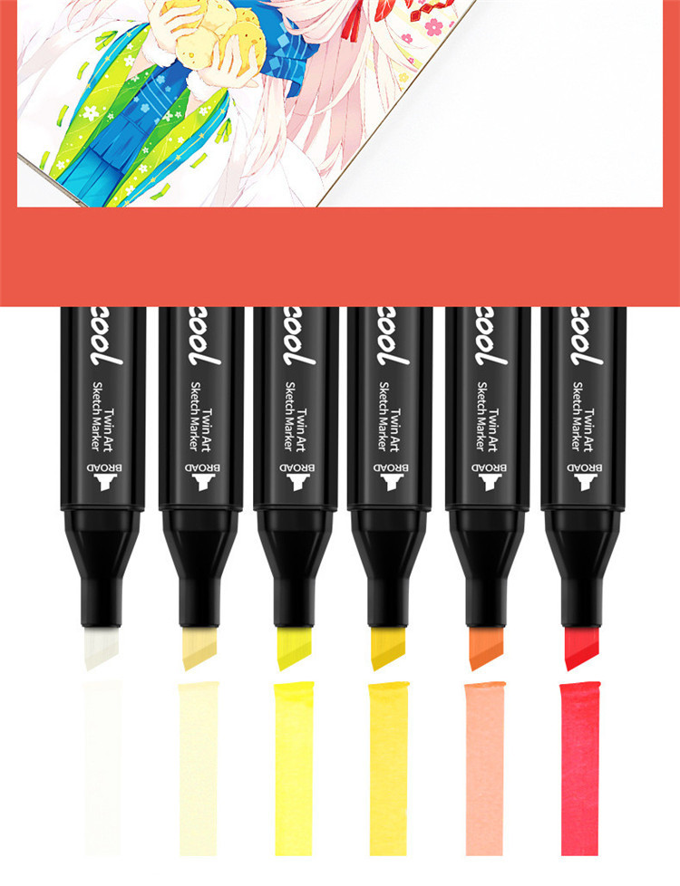 High Quality 168/204/262 Colors Alcohol Art Markers, Double Tipped Marker Set for Kids Adults Coloring, Alcohol-based Markers