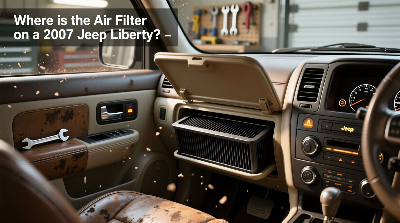 2008 jeep liberty cabin air filter location replacement