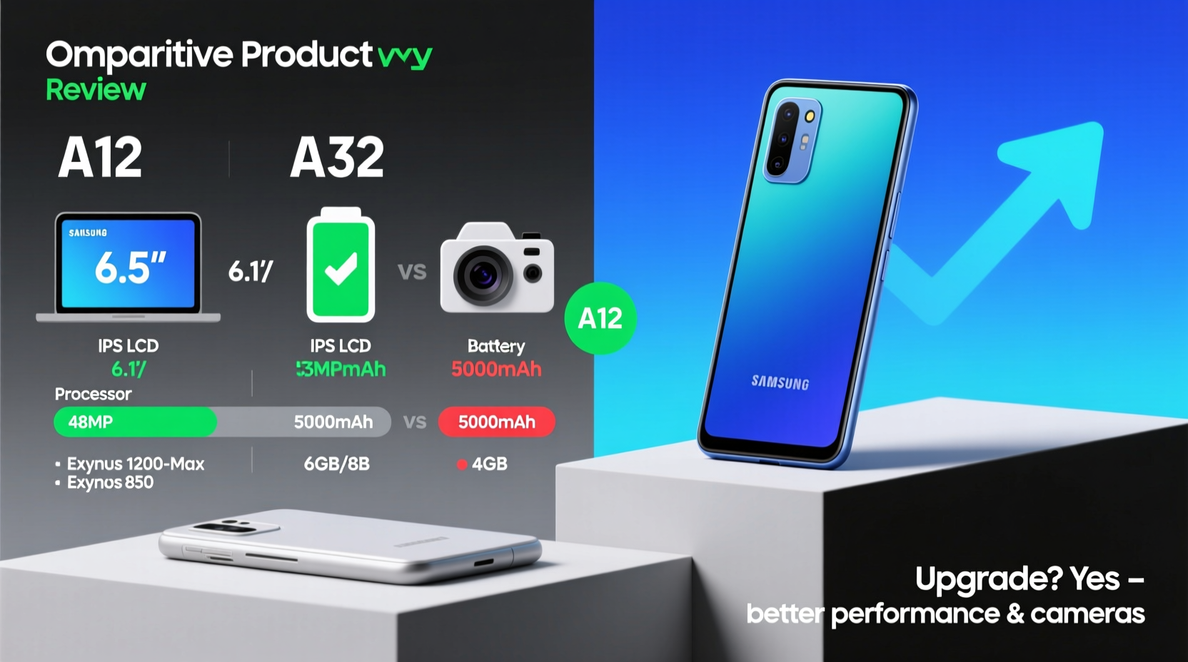 samsung a32 vs a12 is it worth upgrading or are they basically the same