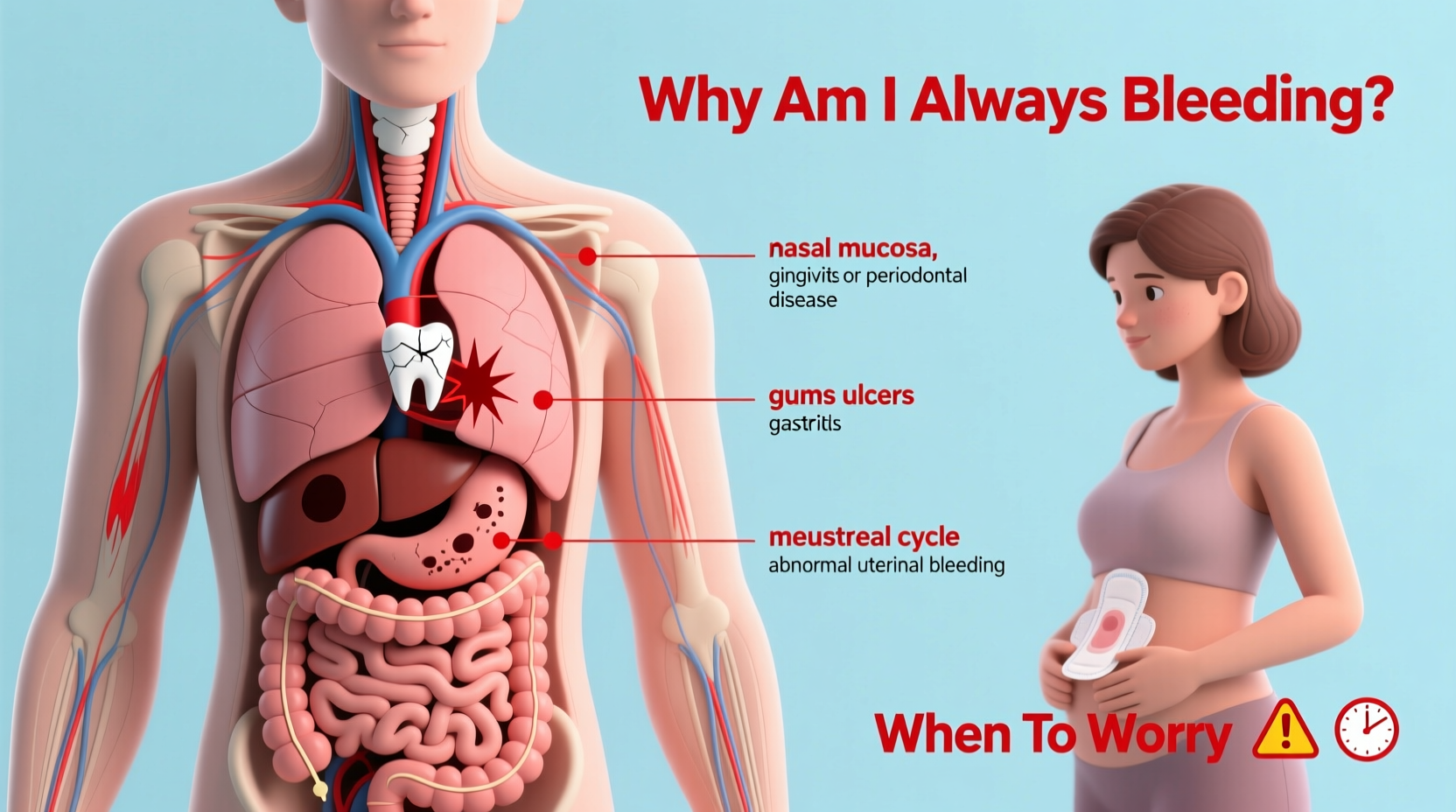 why am i always bleeding causes when to worry