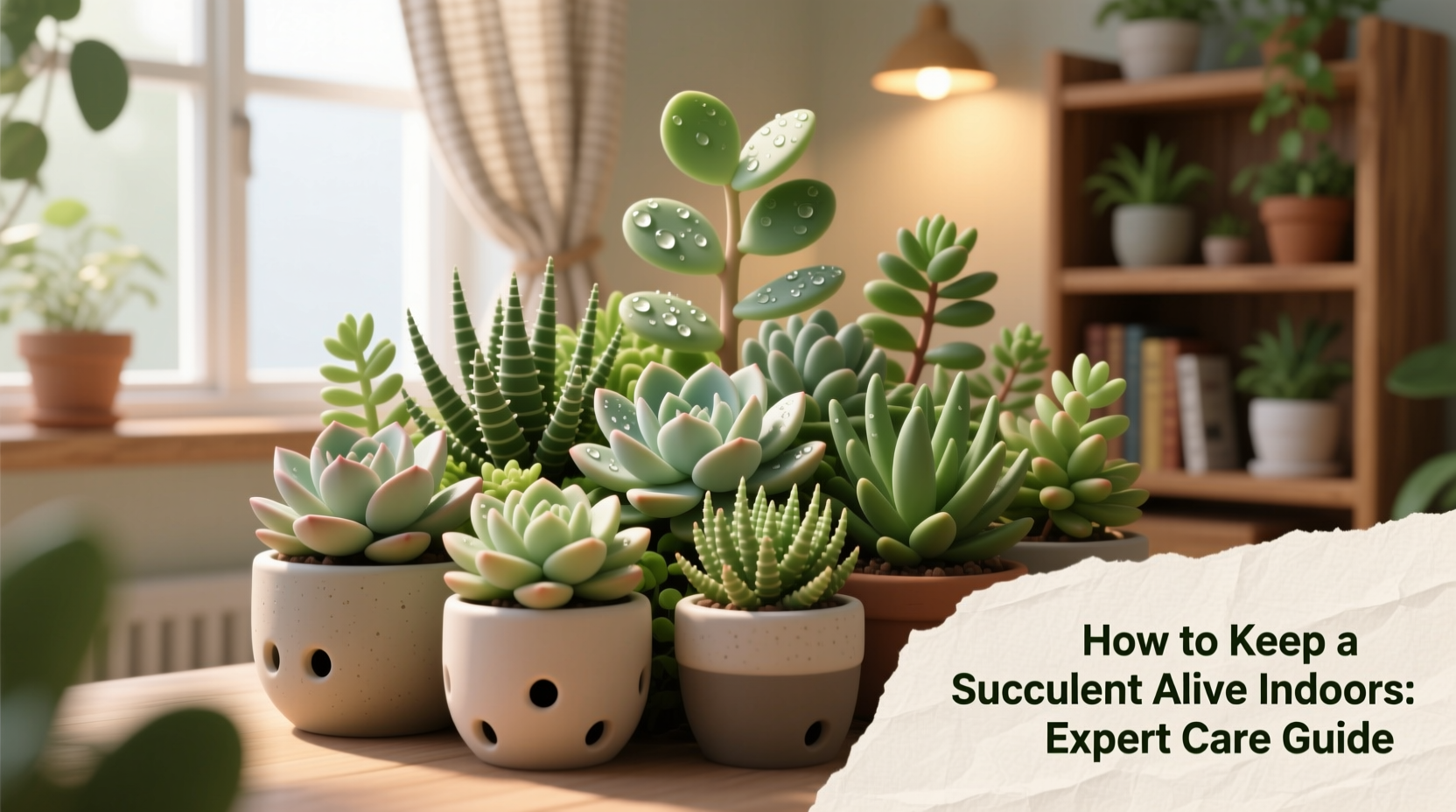 how to keep a succulent alive indoors