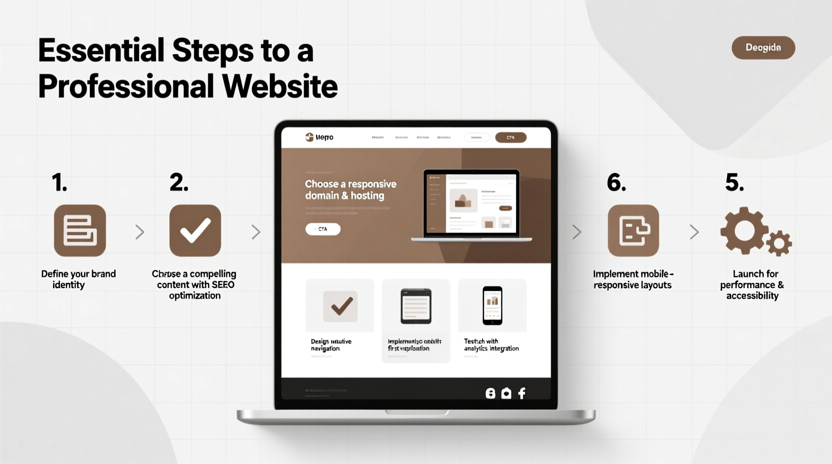 how to make a professional looking website essential steps for a polished and effective online presence