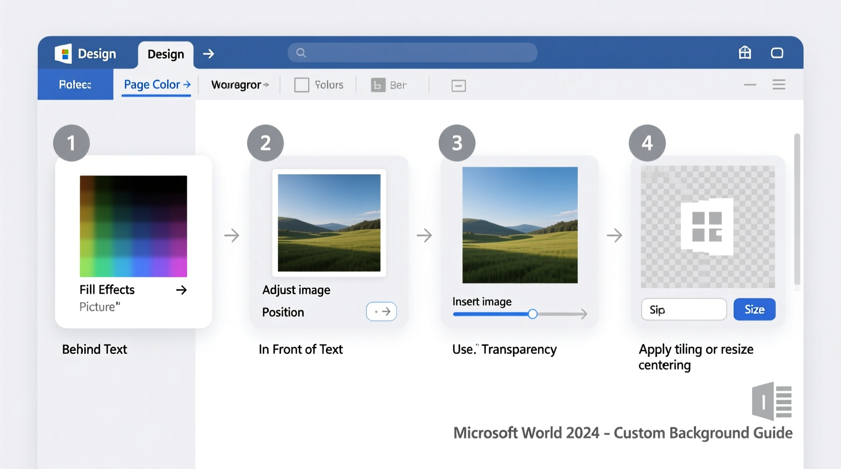 step by step guide to adding and customizing background images in microsoft word