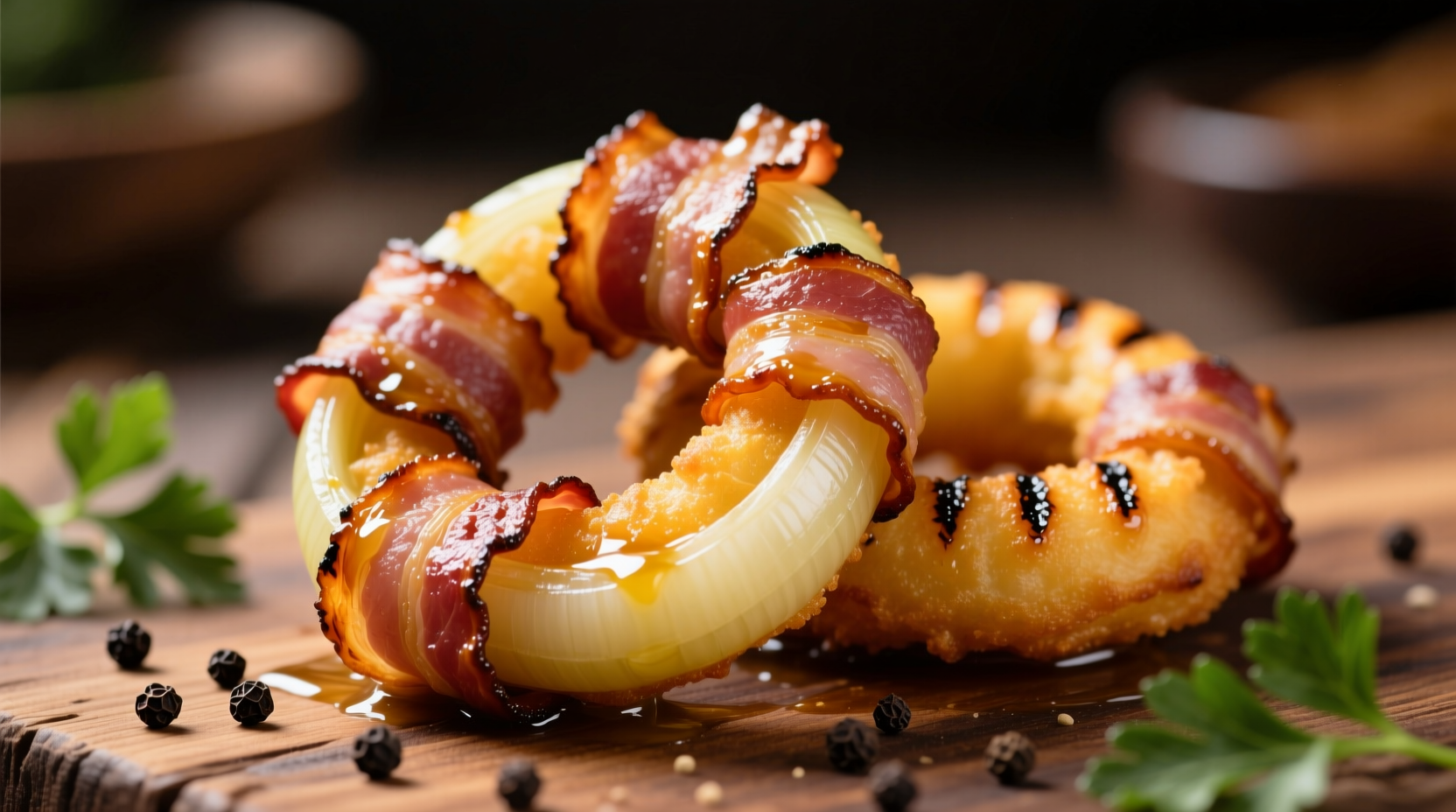 bacon wrapped onion rings