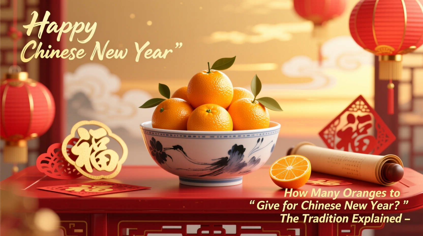 how many oranges to give chinese new year