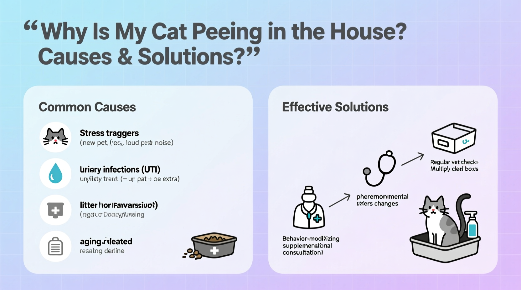 why is my cat peeing in the house causes solutions