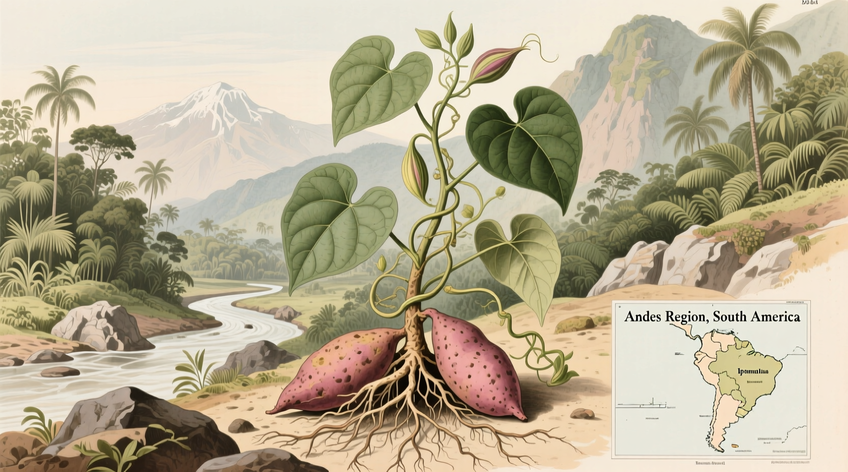 Sweet Potato Origin: Central/South America 8,000-10,000 Years Ago