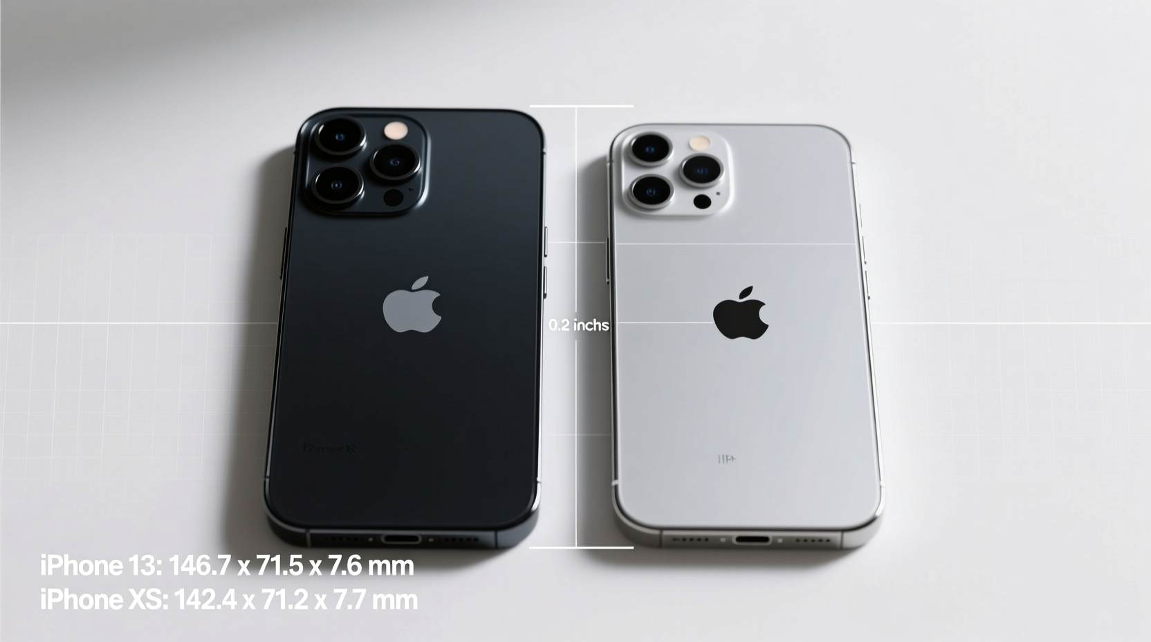is the iphone 13 actually that much bigger than the xs im trying to decide