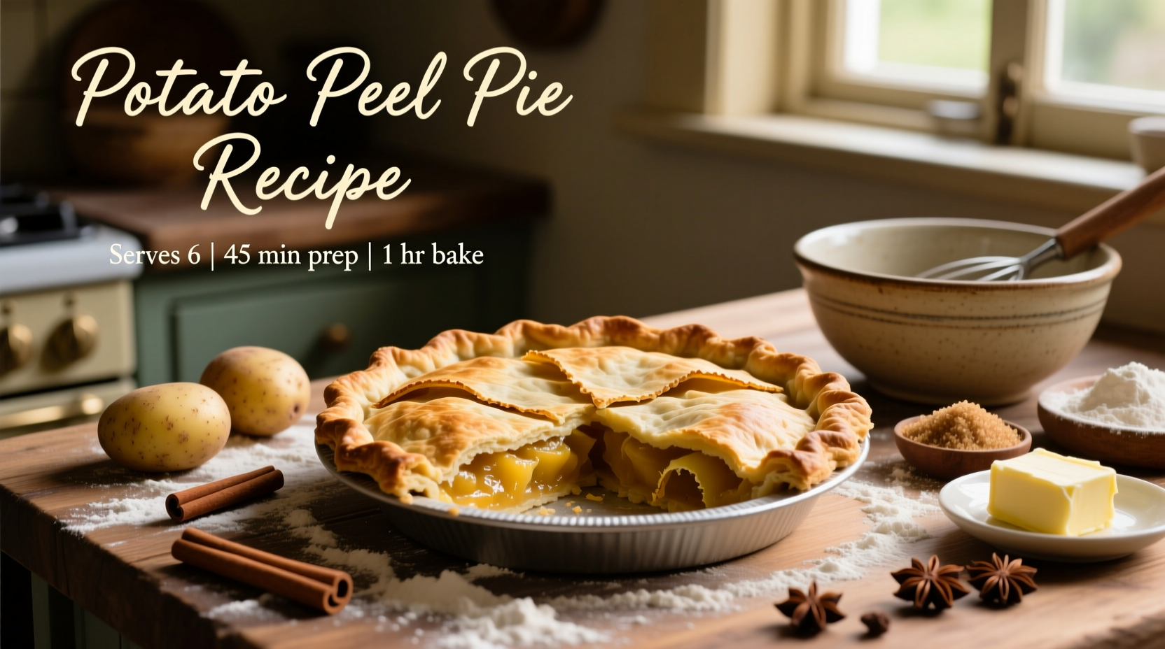 Potato Peel Pie Recipe: Transform Scraps into Sweet Dessert