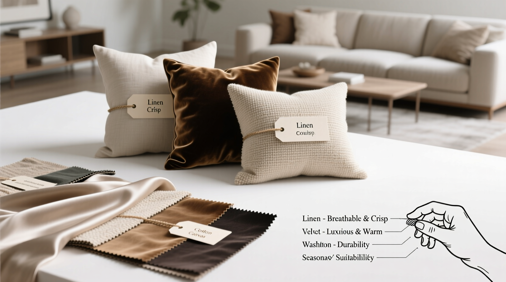 expert tips for selecting the perfect fabric for your decorative pillows