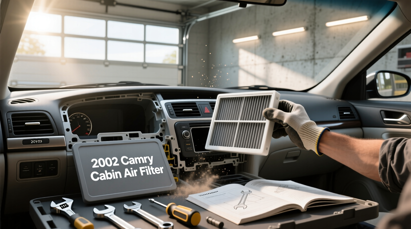 2001 2006 camry cabin air filter location replacement