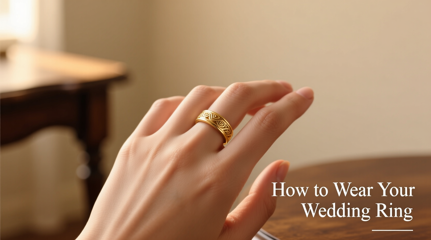 how to wear your wedding ring