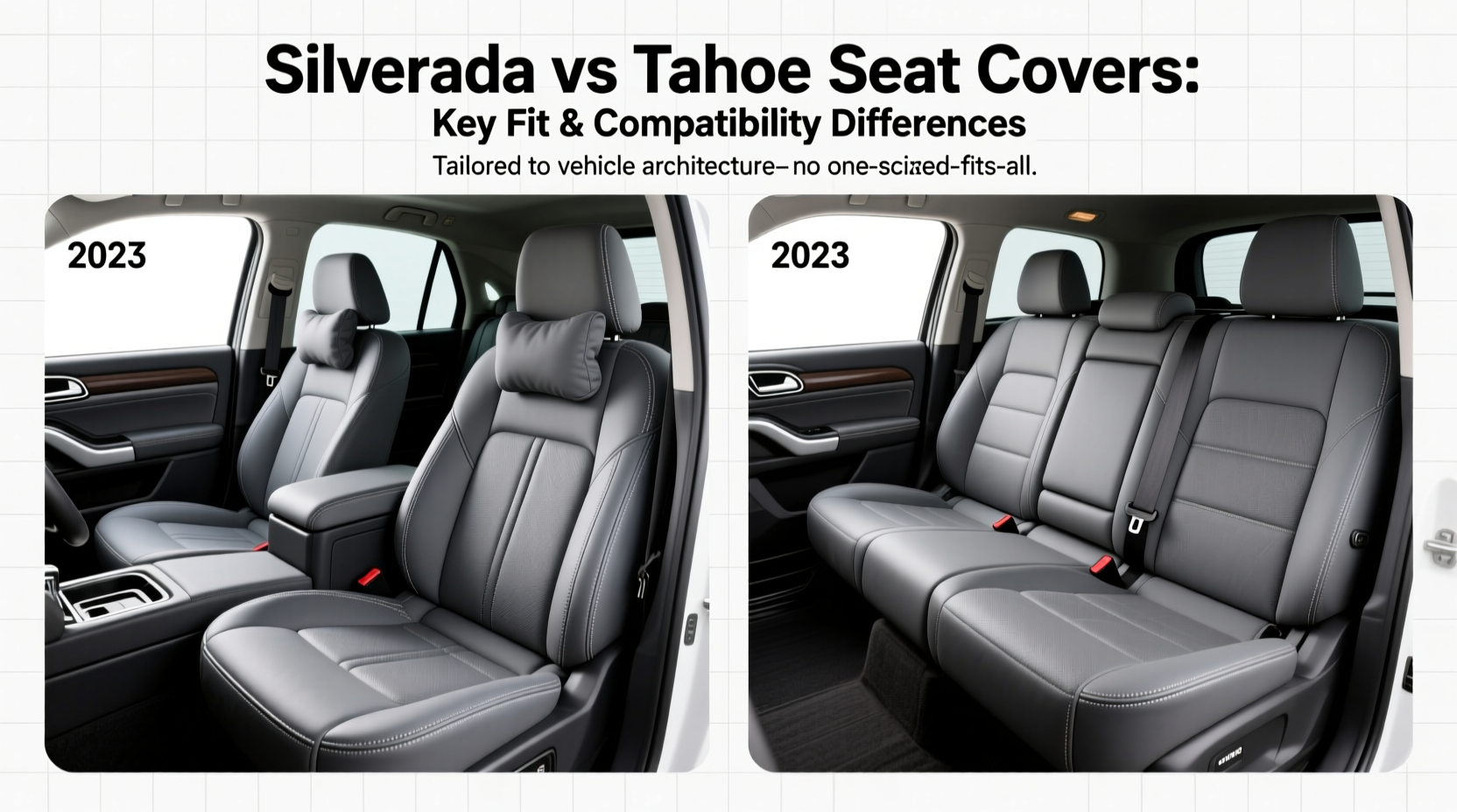 silverado vs tahoe seat covers
