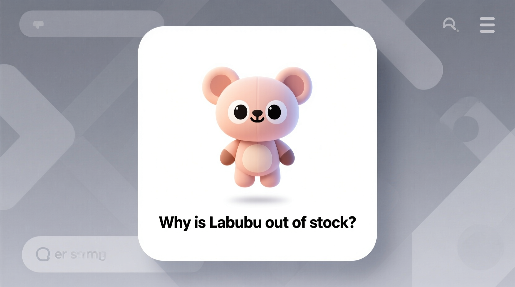 why labubu out of stock