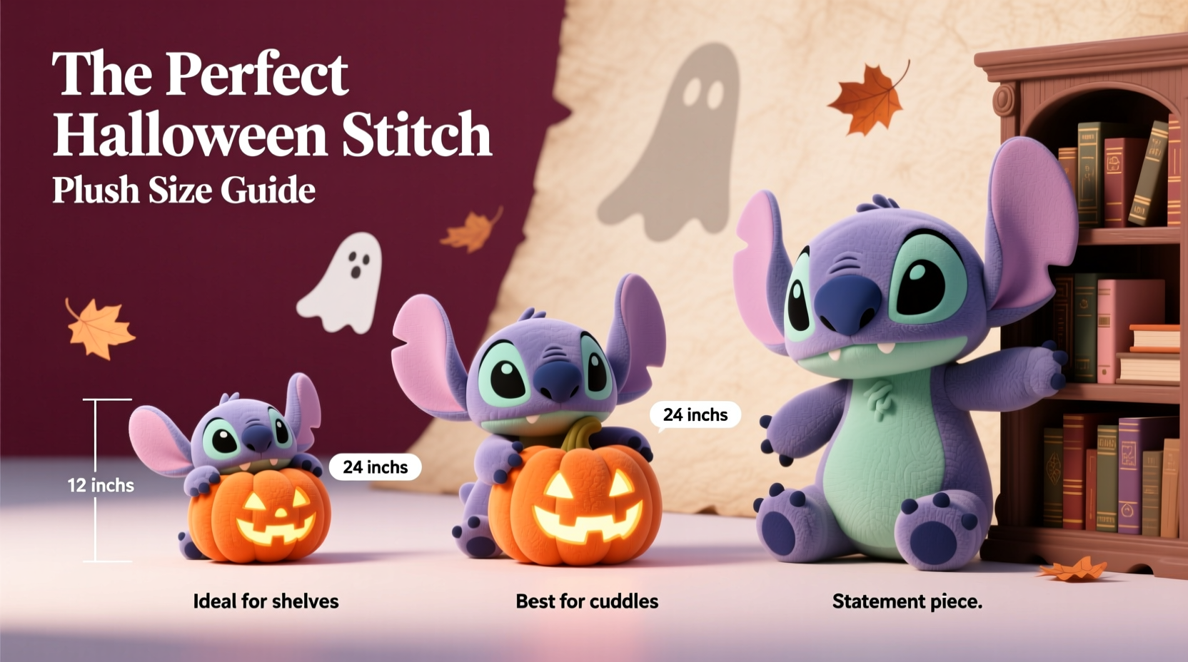 a complete guide to choosing the perfect halloween stitch plush size for your collection