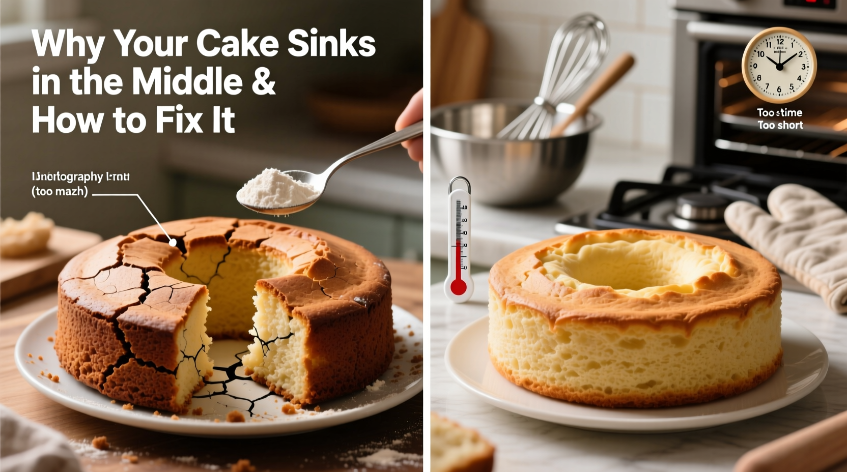 cake collapsing why your cake sinks in the middle how to fix