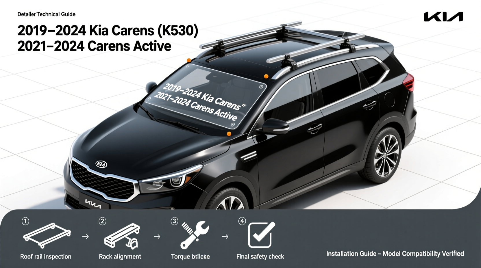 kia carens roof rack fit