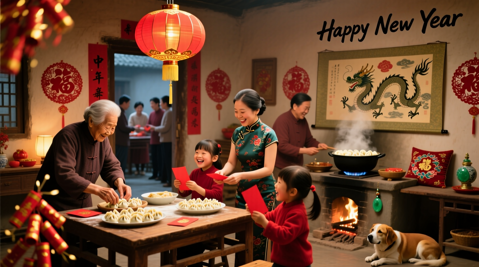 what do chinese people do during new year festivities