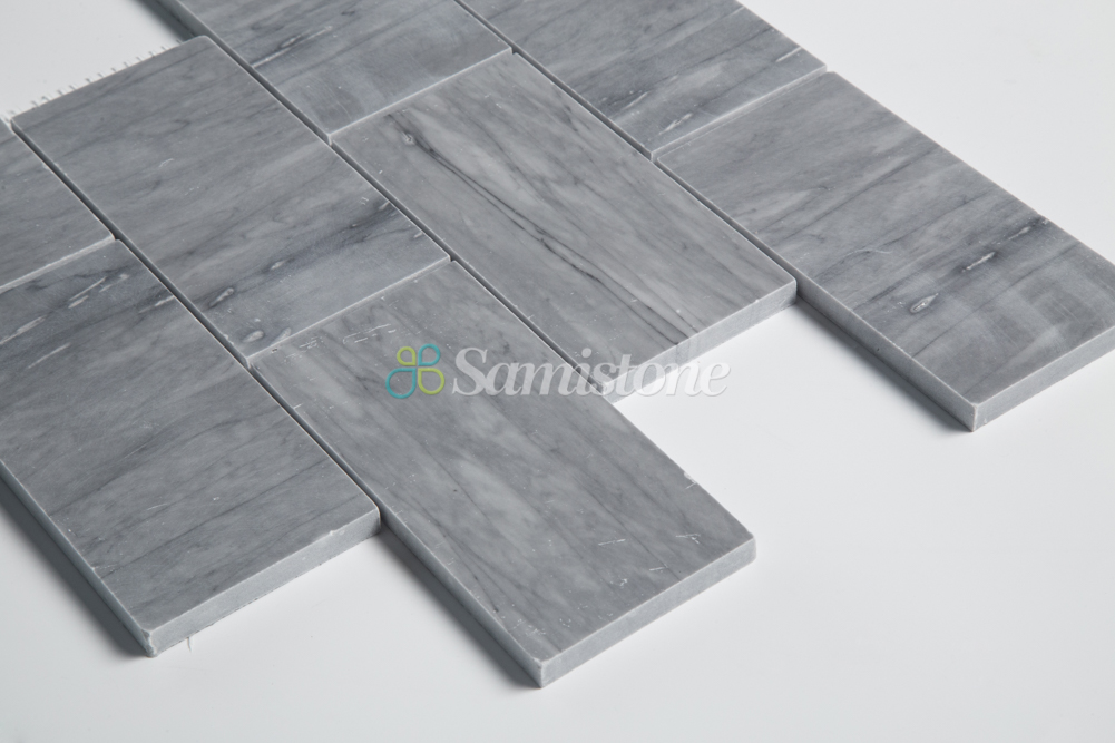 Samistone Latin Grey Marble 3x6 inch Brick mosaic tile for wall and floor