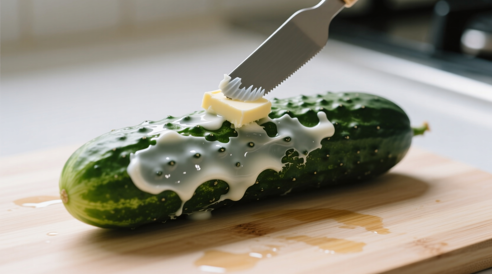 how to remove wax from cucumbers