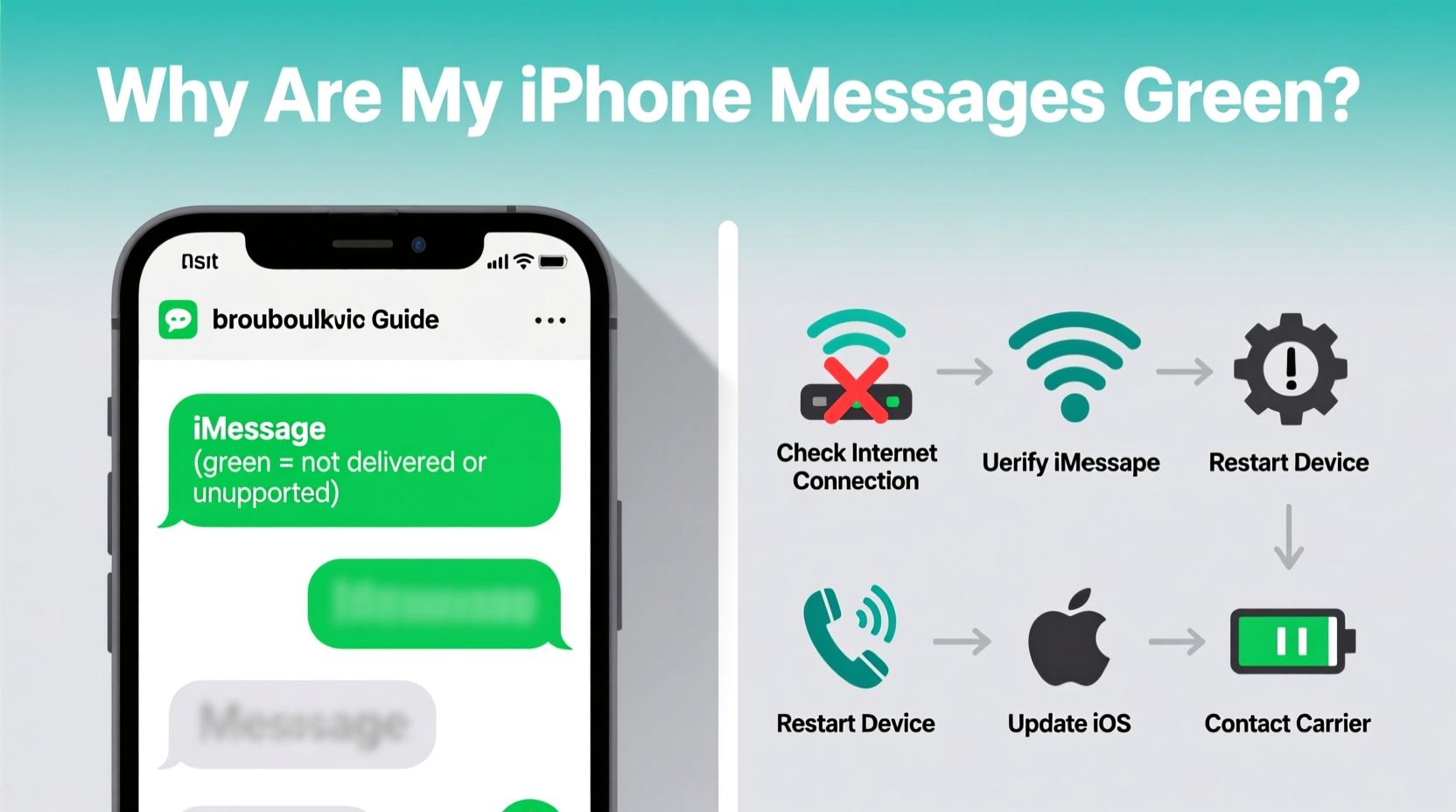 why are my iphone messages green troubleshooting guide