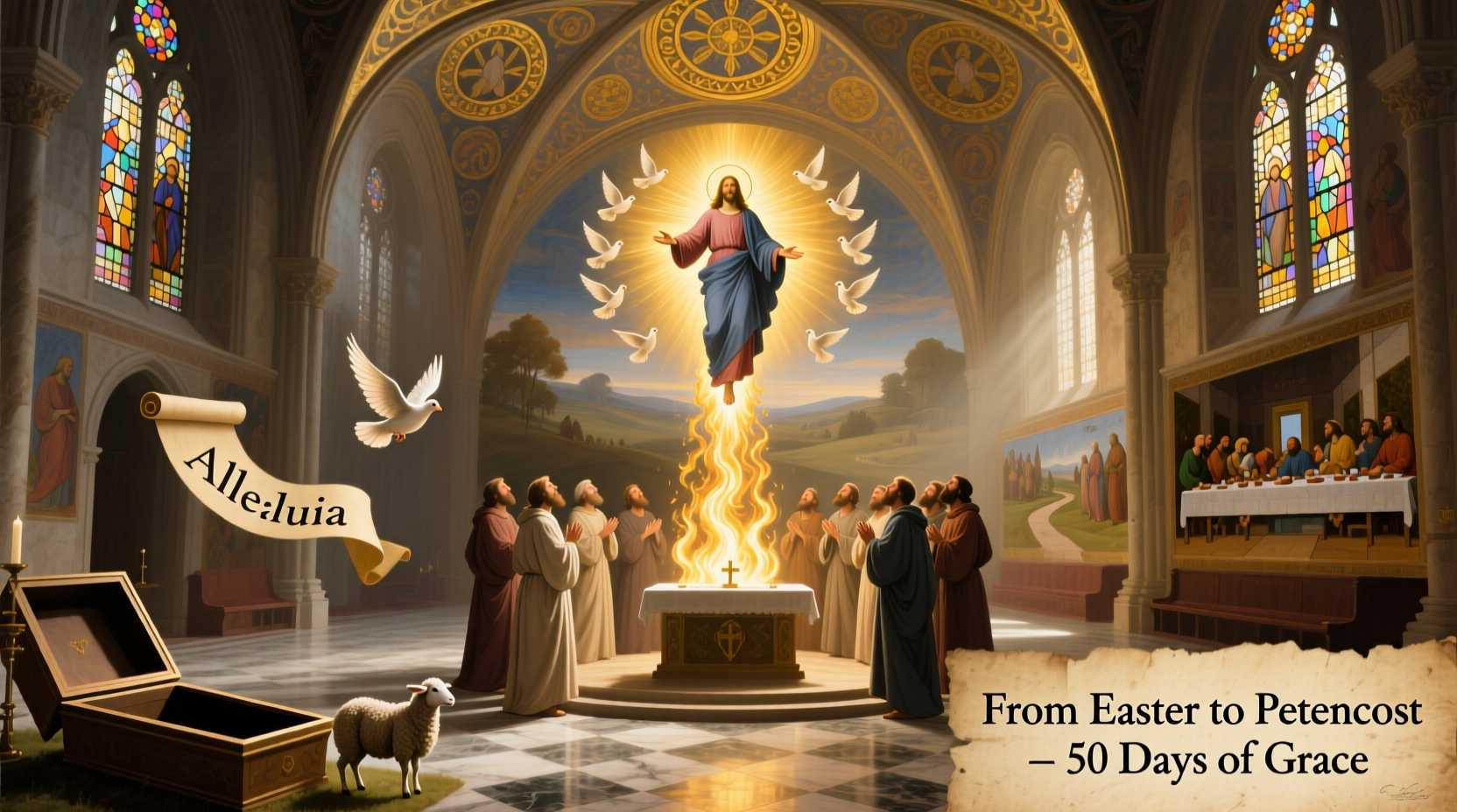 what begins on easter sunday and ends on pentecost sunday