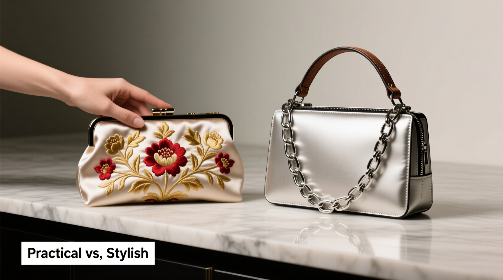 embroidered clutch vs chain bag which is really more practical and stylish