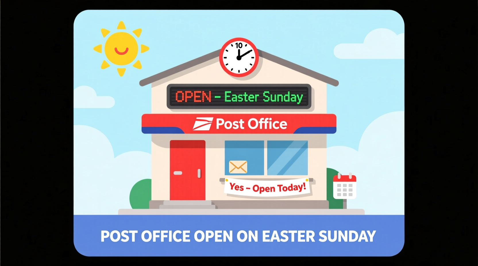 is the post office open on easter sunday