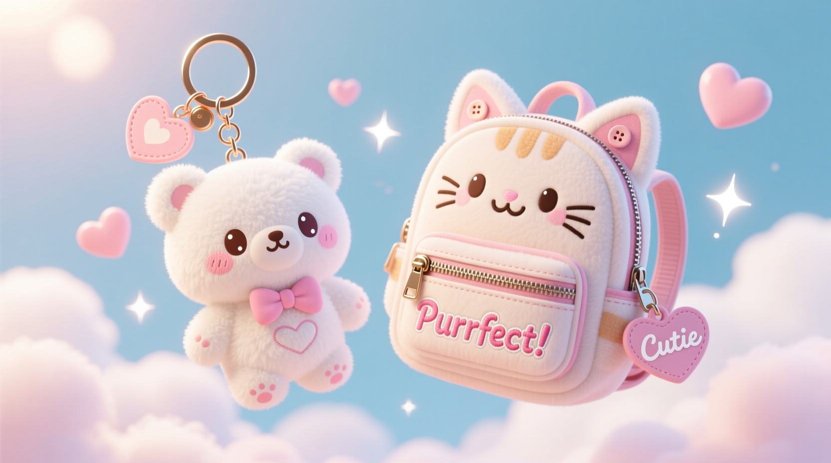 kawaii plush keychain or mini backpack which ones cuter and more useful