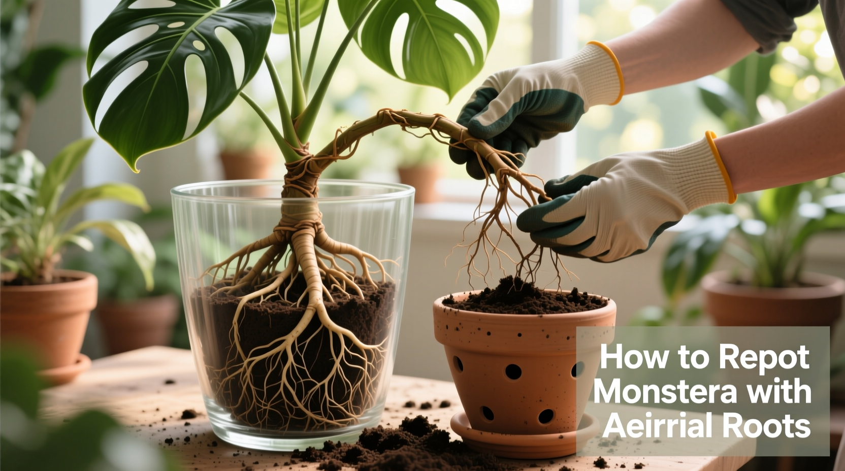 How to Repot Monstera with Aerial Roots