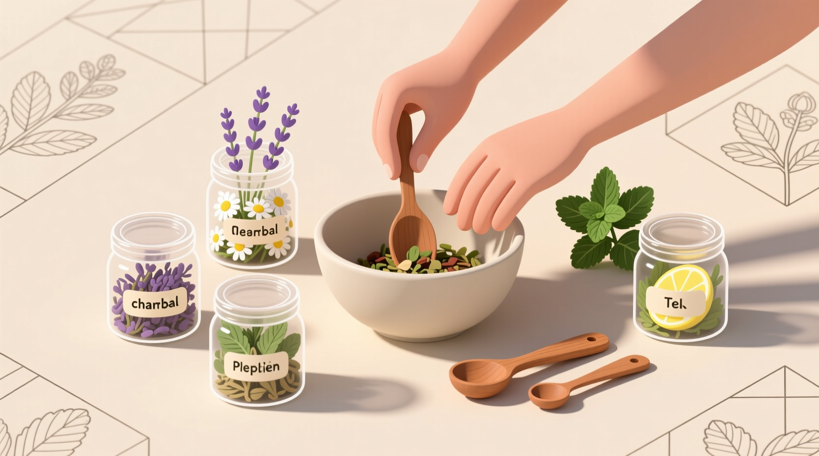 how make herbal tea blends scratch