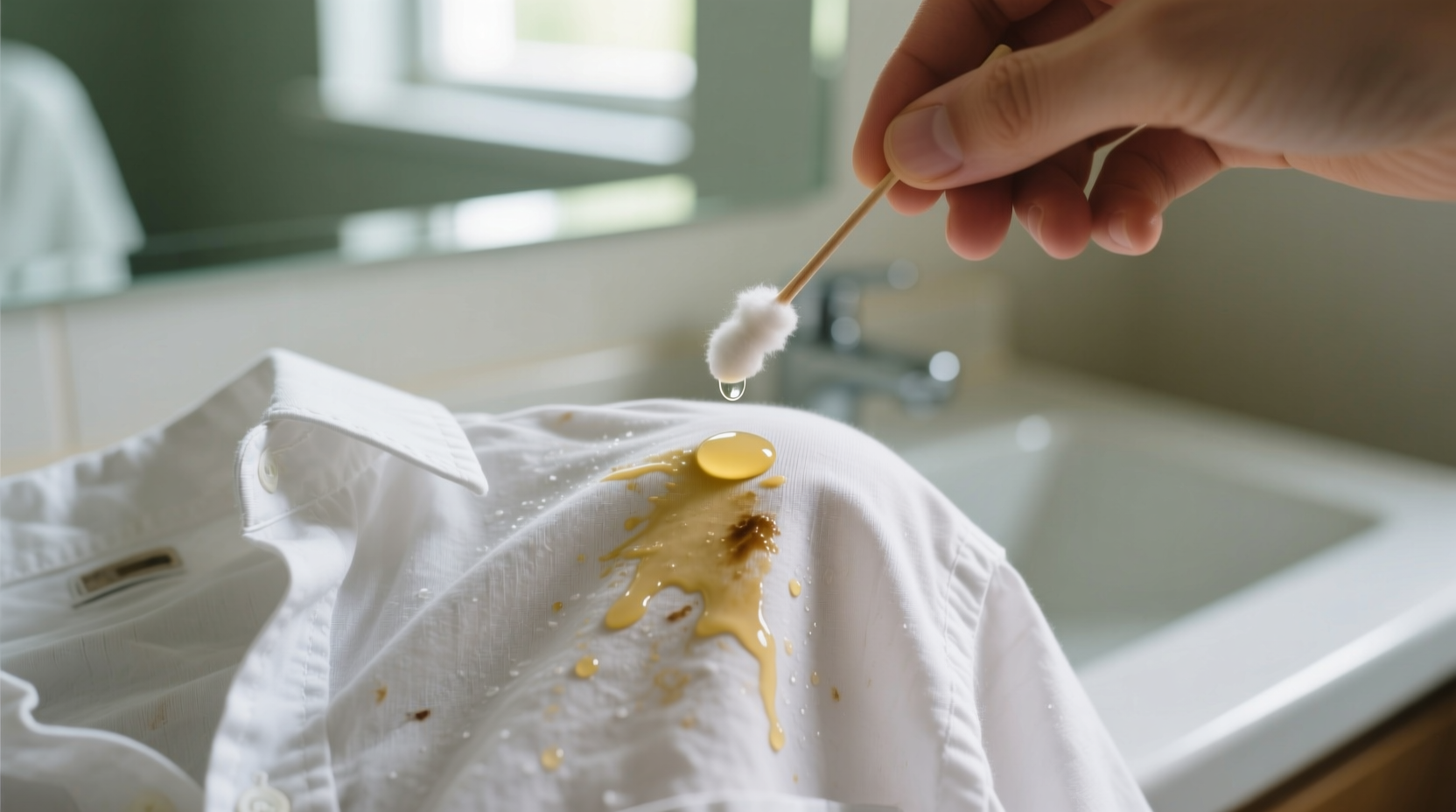 how to get foundation out of clothes