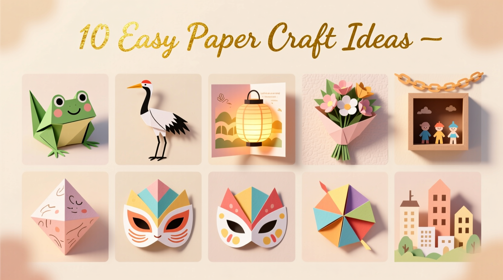 10 unique and easy paper craft ideas to spark your creativity