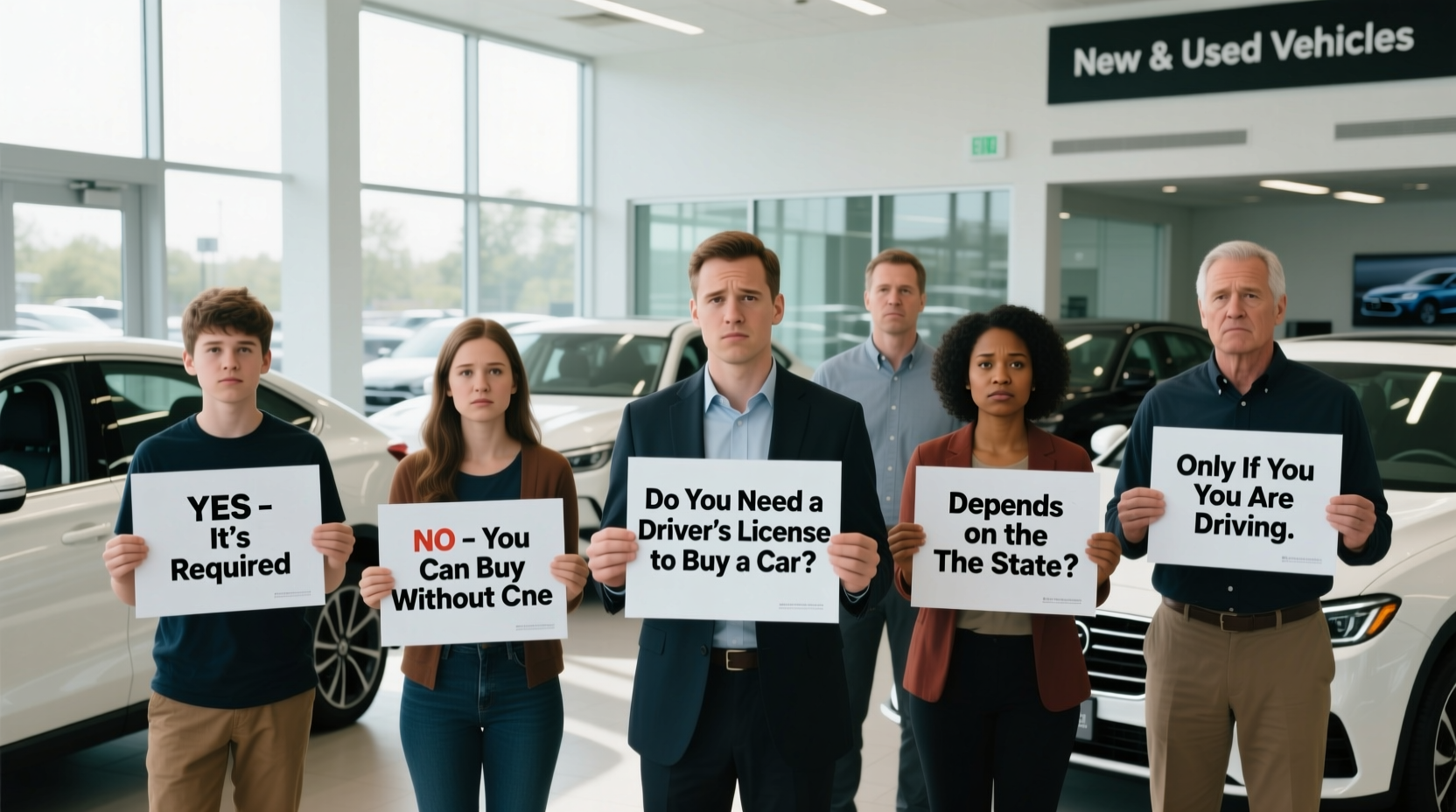 do you need a driver license to buy a car