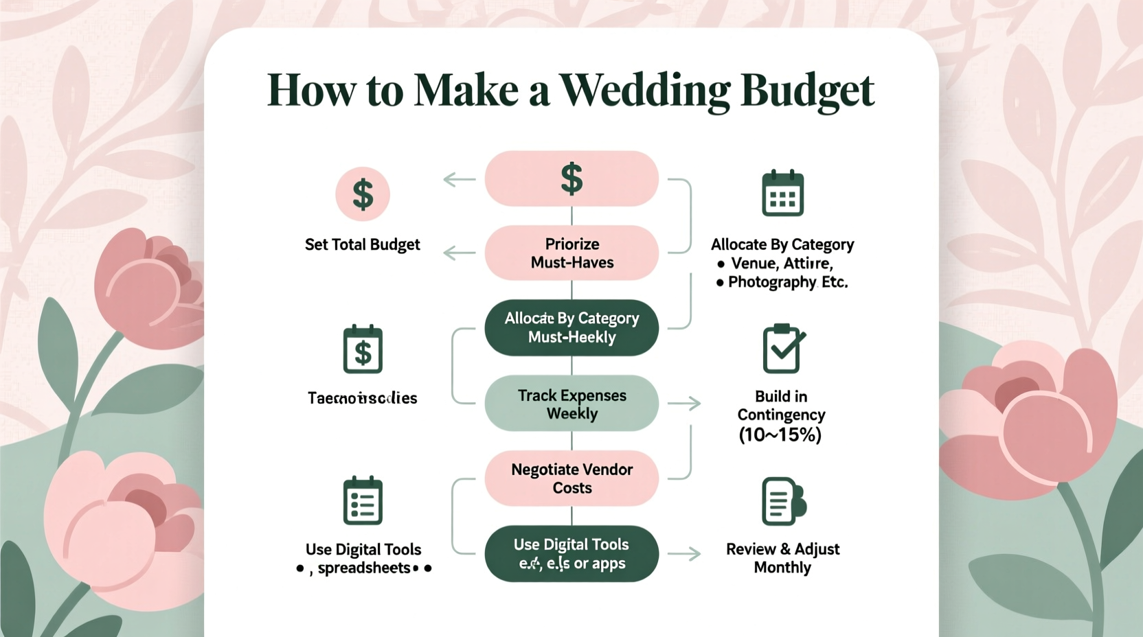 how to make a wedding budget