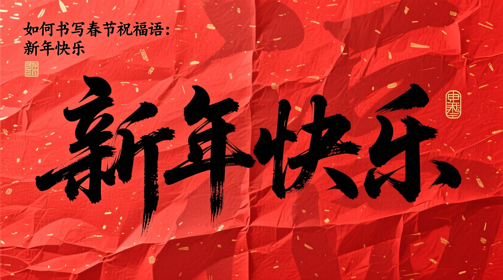 how to write chinese new year in chinese text