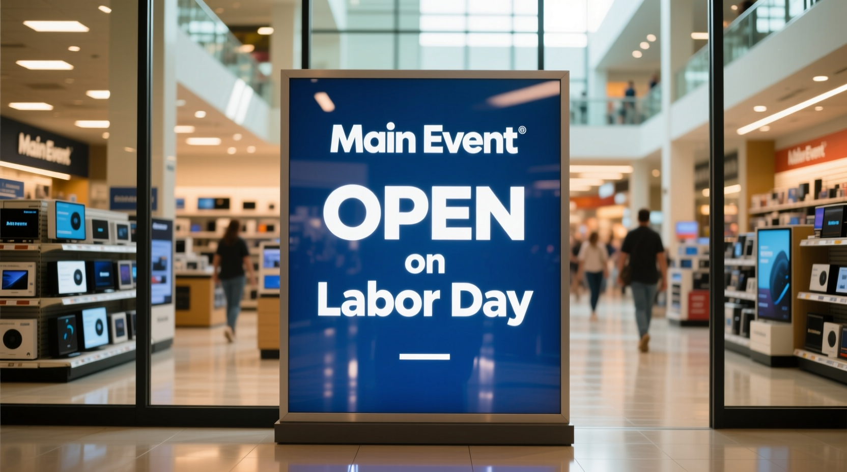 is main event open on labor day