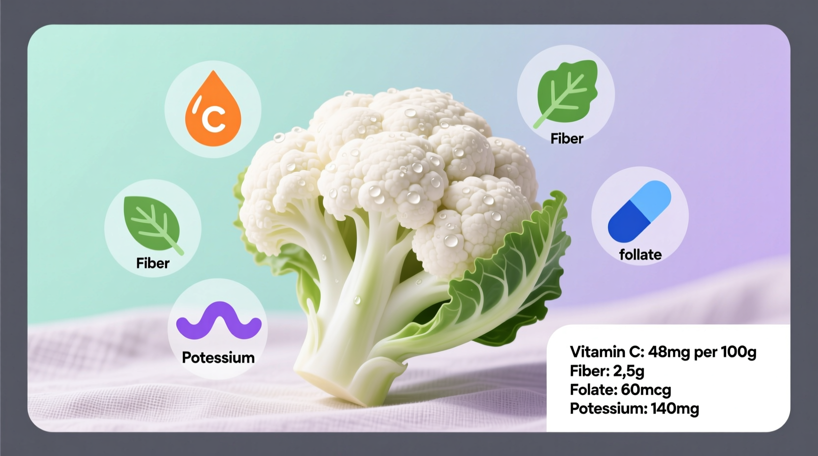 nutritional facts about cauliflower