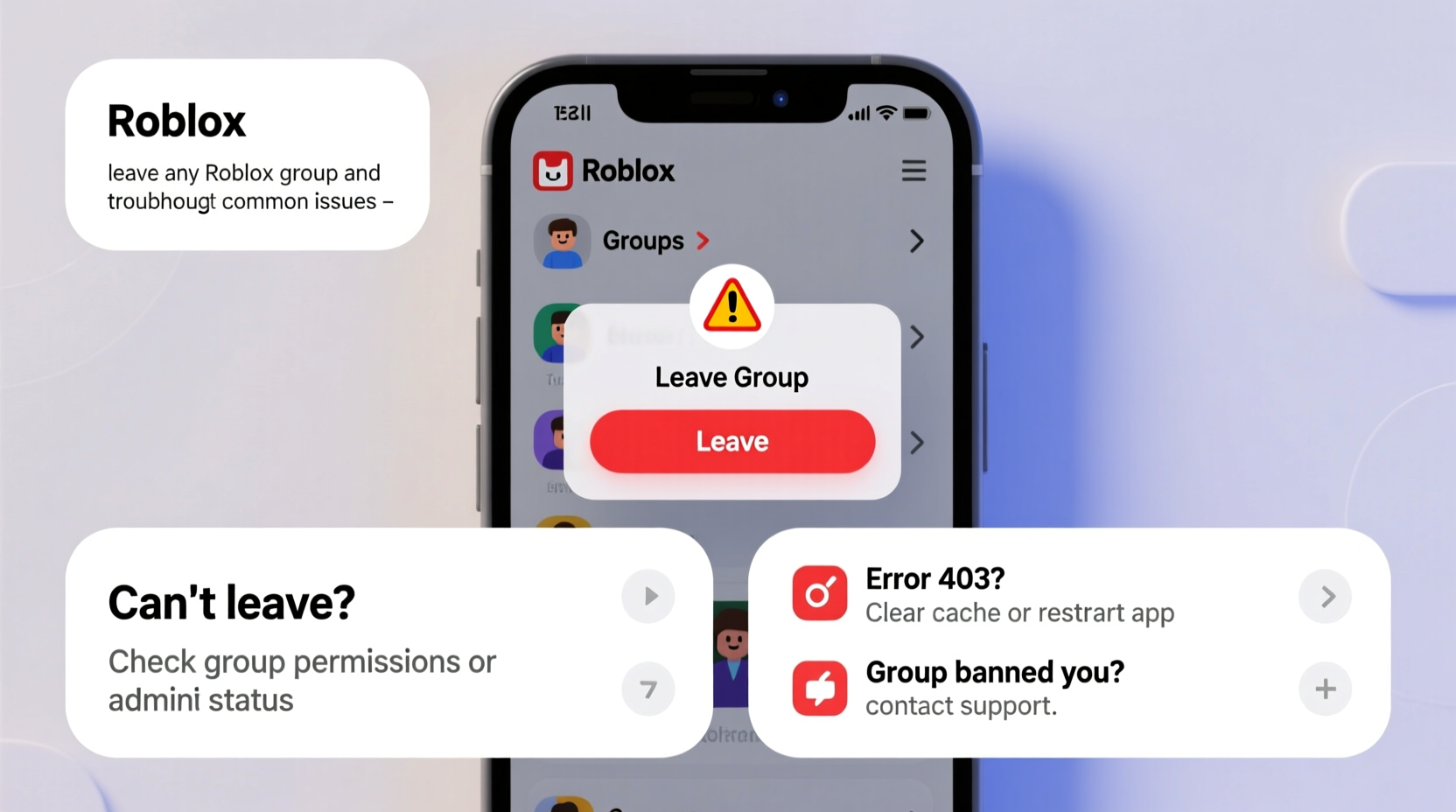 how to easily leave any roblox group and troubleshoot common issues
