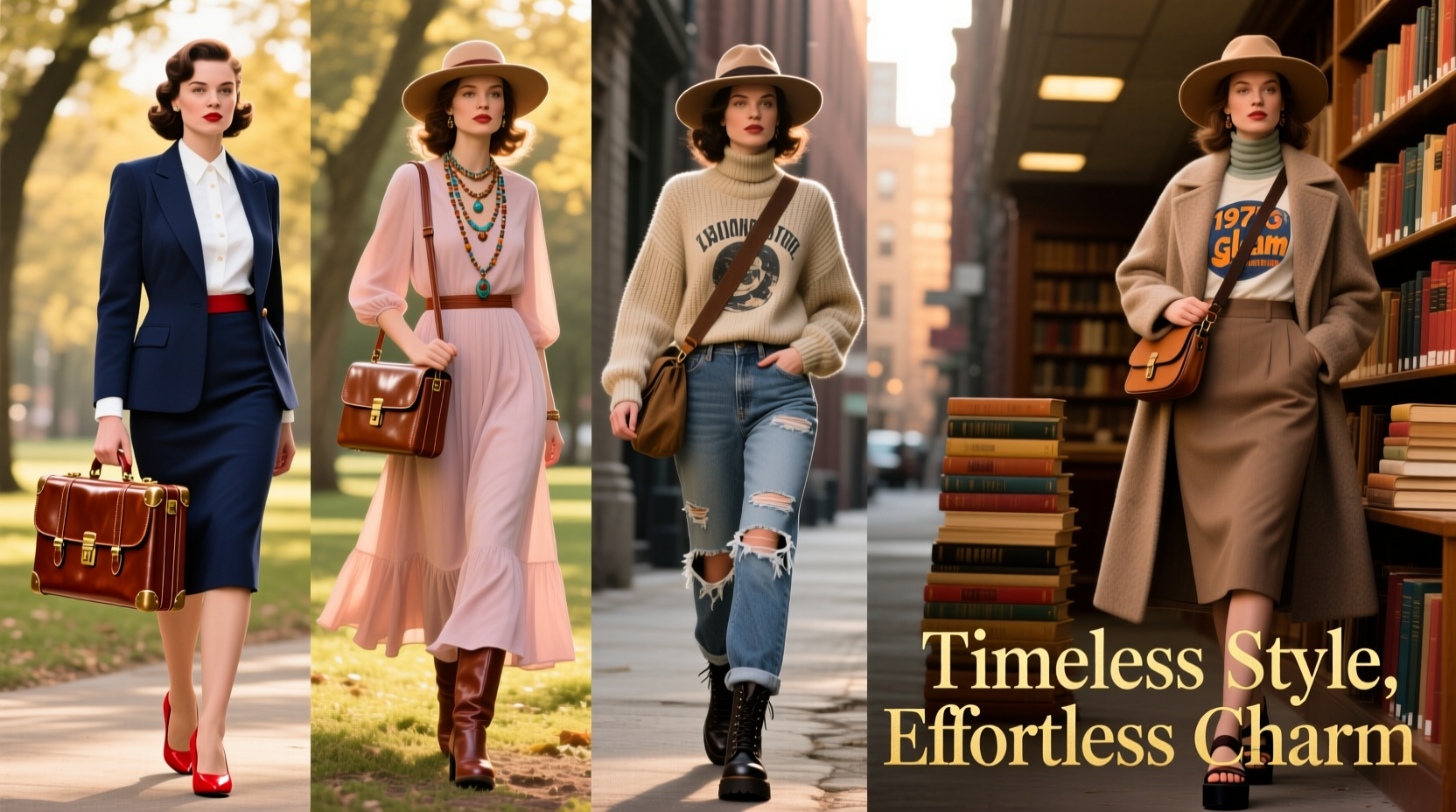 creative ways to style a retro briefcase with every outfit for effortless vintage charm